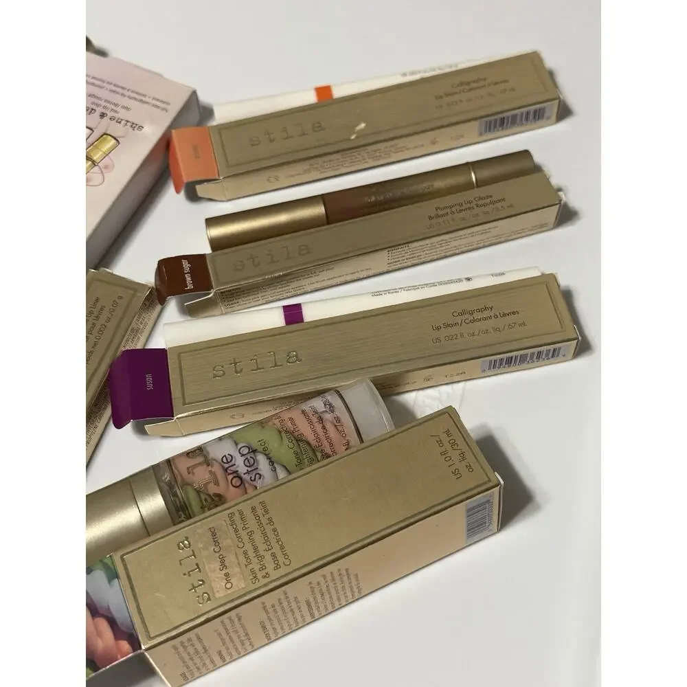 Stila Makeup Bundle Lot Lippies & One Step Correct